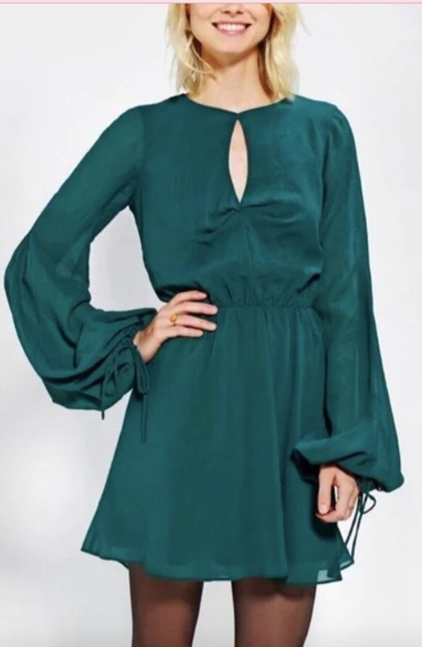 Dress the Population Emerald Green Mara Keyhole Cutout Mini Dress Size S